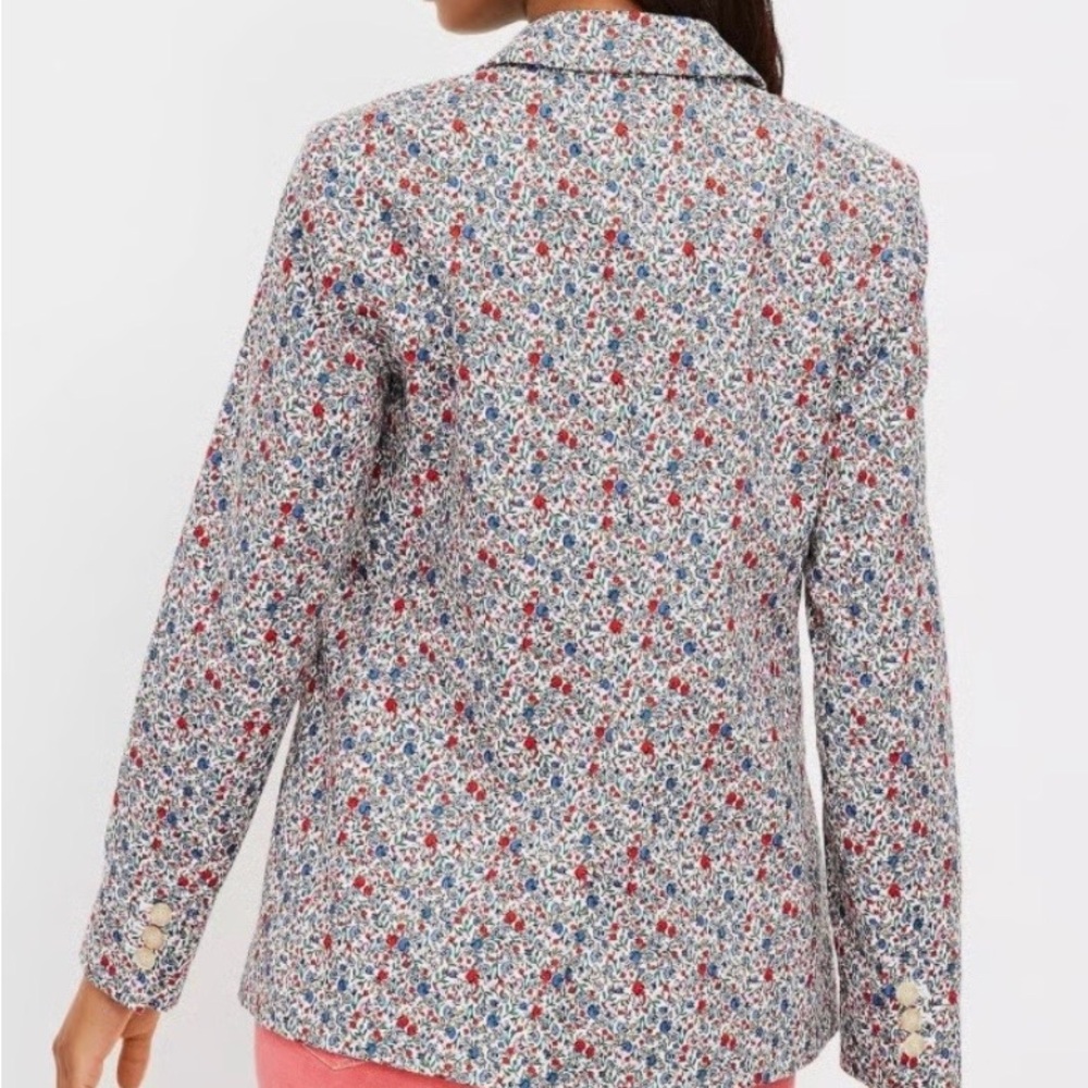 LOFT cotton modernFloral Blazer - Picture 3 of 13